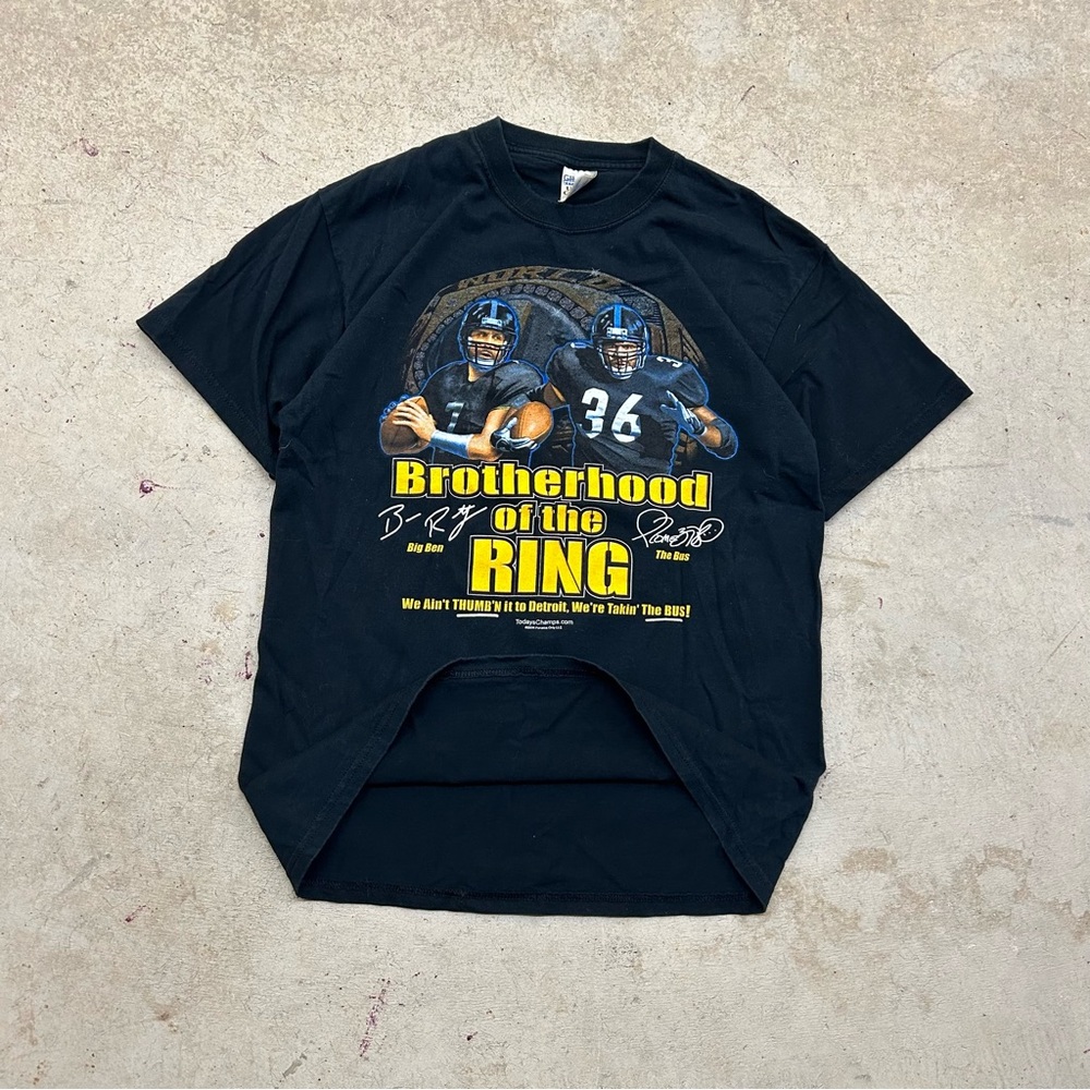 VTG 2006 Gildan NFL Steelers Ben Roethlisberger Graphic T-shirt Men’s M Black